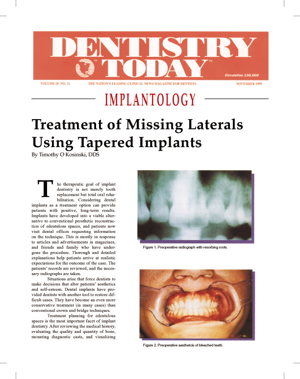 dentistry today dr. kosenski page 1