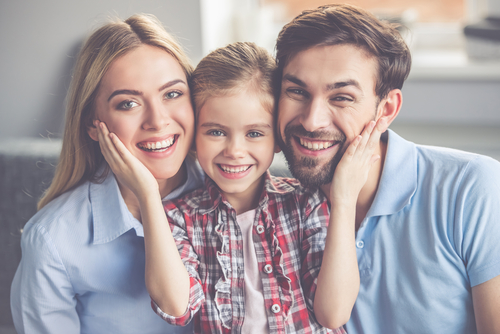 family smiling