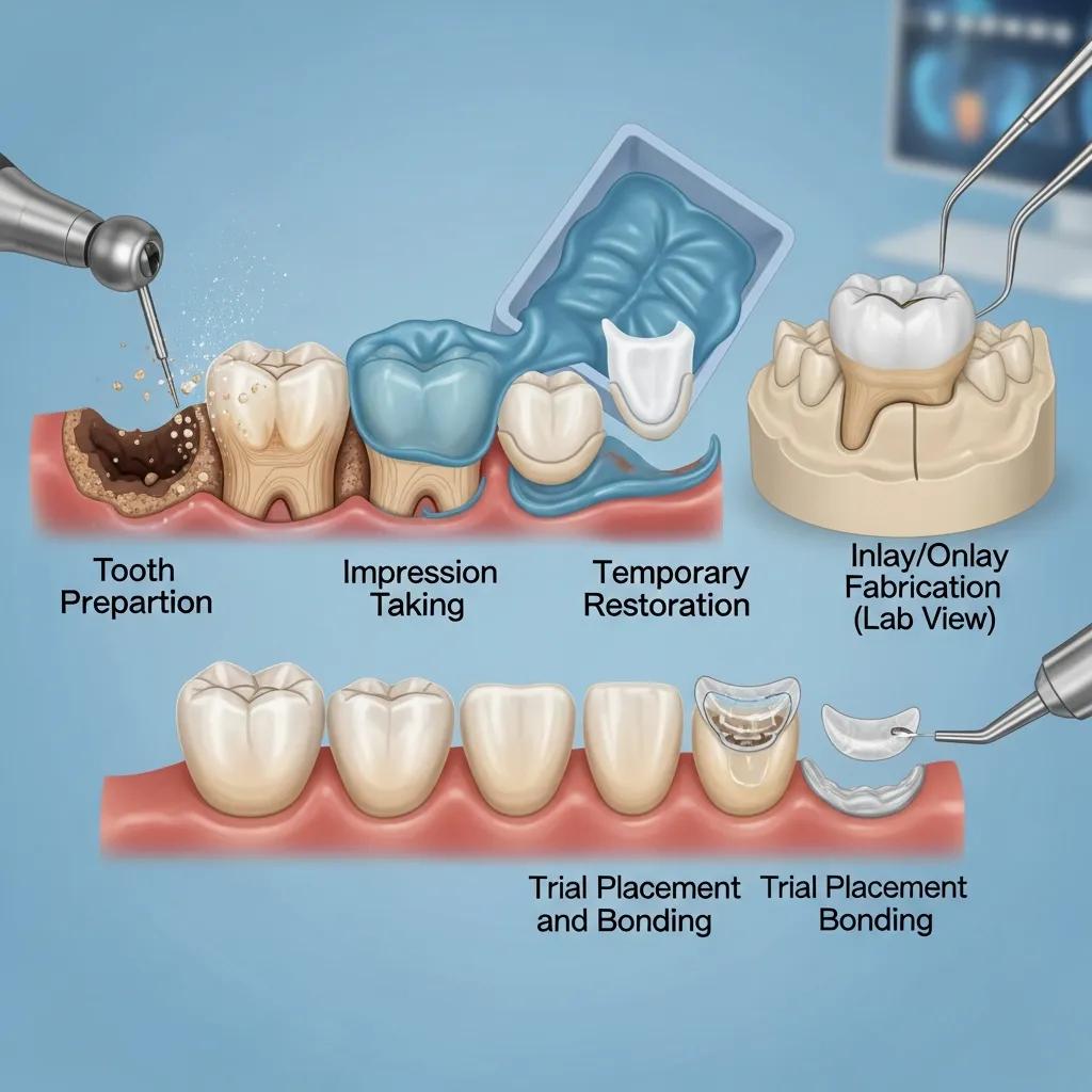 dental inlay and onlay procedure